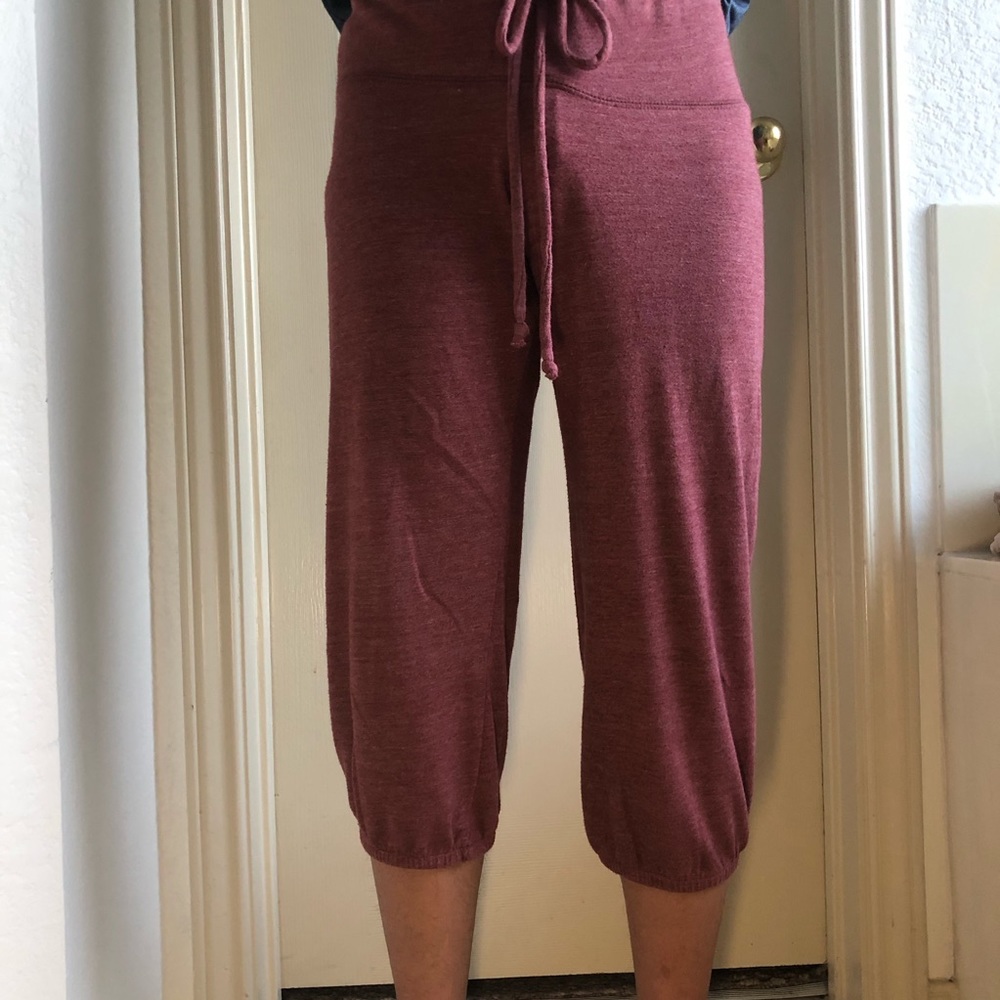 Red Capri Sweatpants